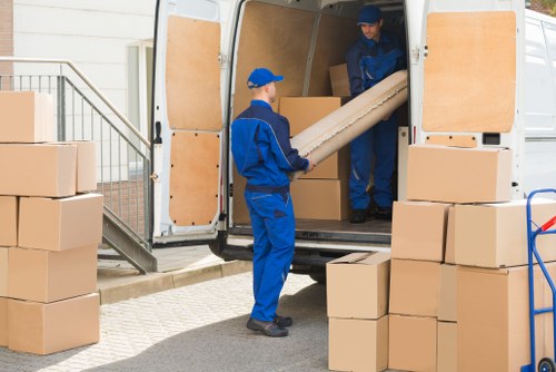 Professional piano movers handling a piano removal in Bayswater