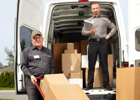 Commercial moving team planning a Bayswater business relocation