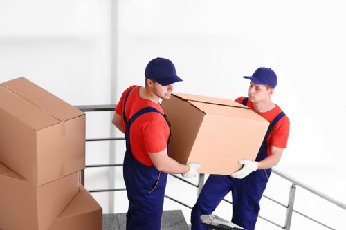 IT equipment safely packed for office removals in Bayswater