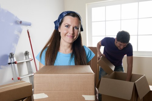 Team investigating a removal company complaint with records
