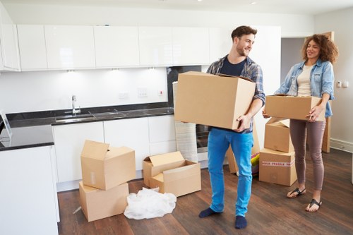 Professional office removals team handling workplace furniture in Bayswater